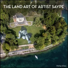 Biodegradable Land Art by Artist Saype