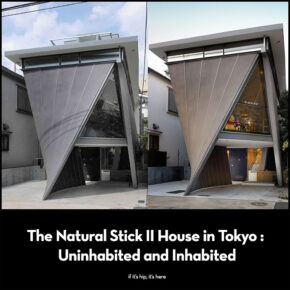 The Natural Stick II House in Tokyo, Inhabited by a Car-Lover.