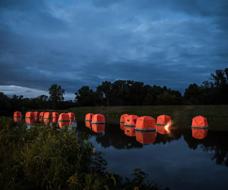 floating camping tents