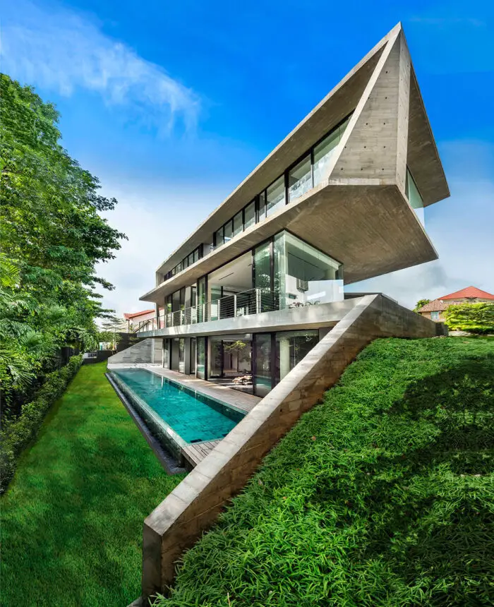 The Stark House Singapore modern concrete home