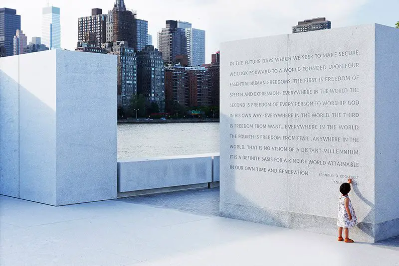 Four Freedoms Inscription photo © Rowa Lee