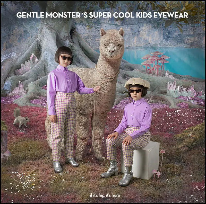 ad campaign for Gentle Monster eyeglasses