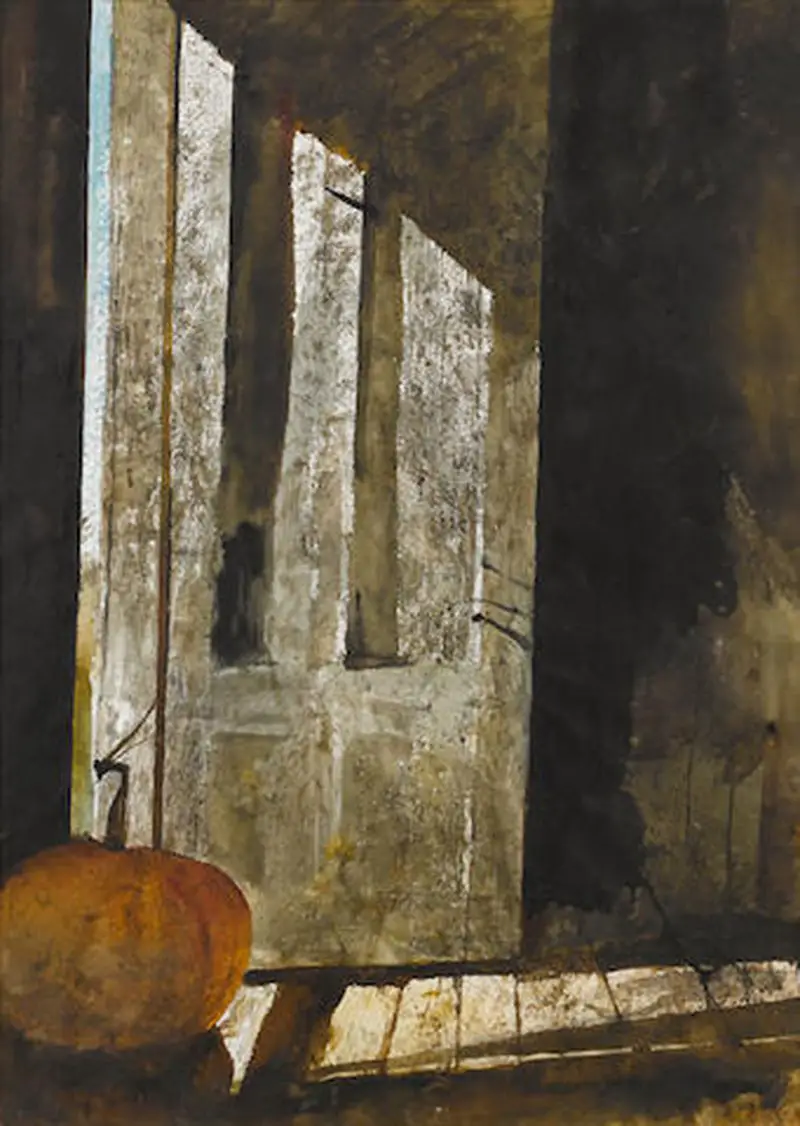 Andrew Wyeth Back Entry, 1971, watercolor 30 x 22in
