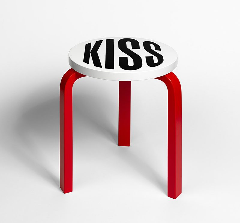 Barbara Kruger Edition Aalto Stool