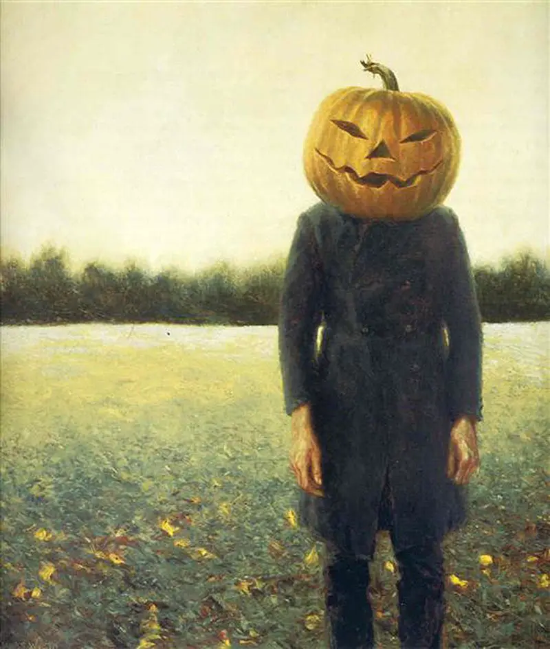 Jamie Wyeth, Pumpkinhead (self portrait), 1972