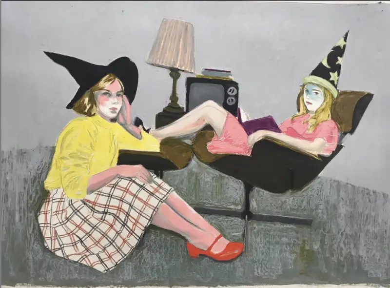 halloween paintings by Mercedes Helnwein