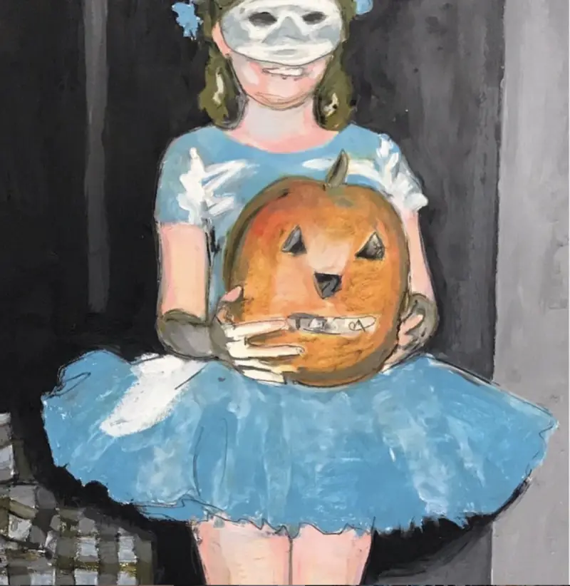 Mercedes Helnwein, PUMPKIN GIRL (detail)