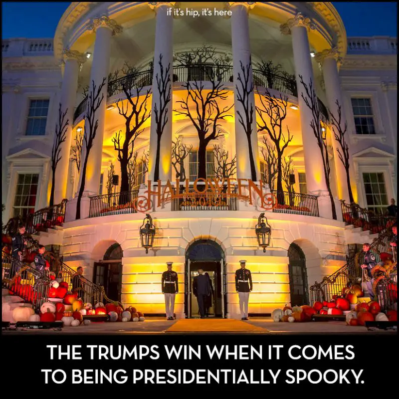 white house halloween decorations through the years