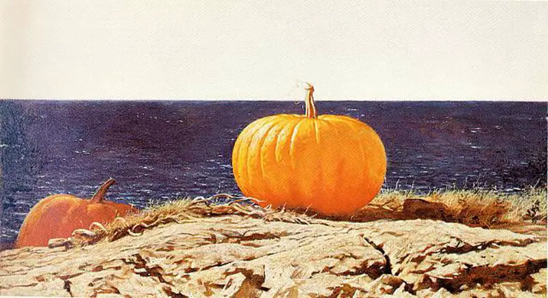 Jamie Wyeth, Pumpkins at Sea, 1971