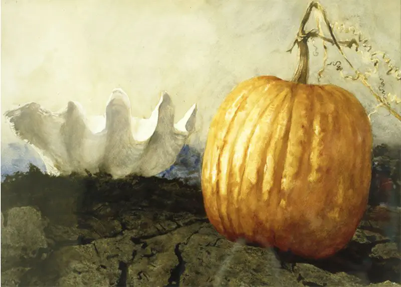 Jamie Wyeth, Pumpkin and Shell, 1989