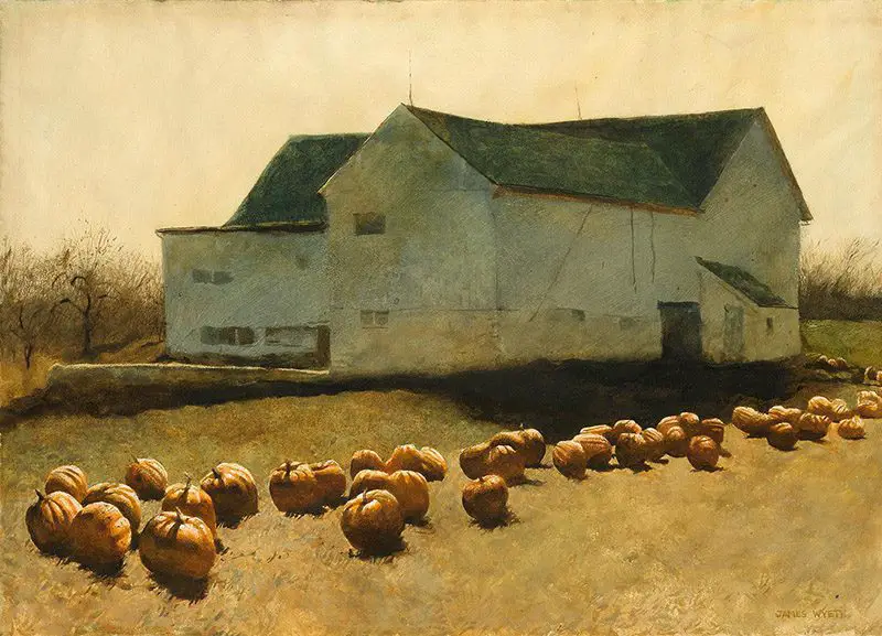 Jamie Wyeth, Pumpkin March, 1974