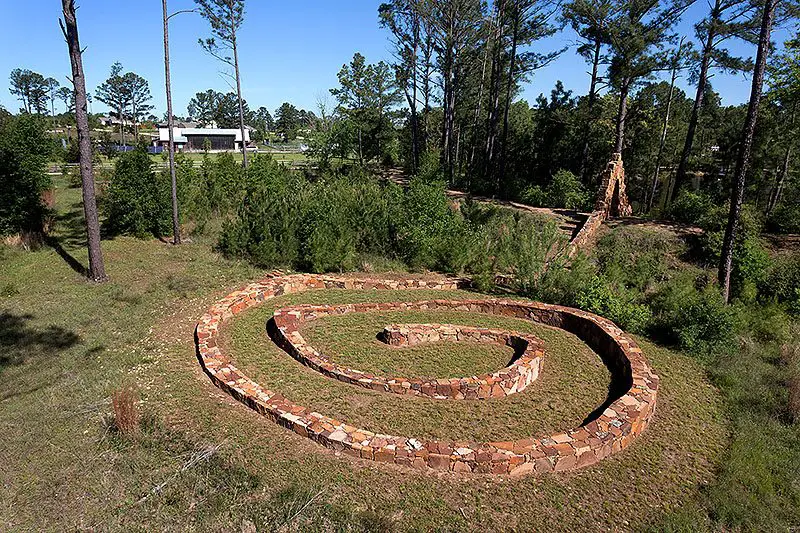 stone spiral garden