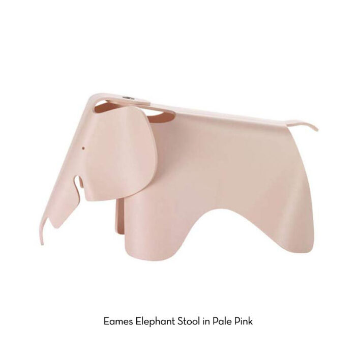 eames elephant stool pink