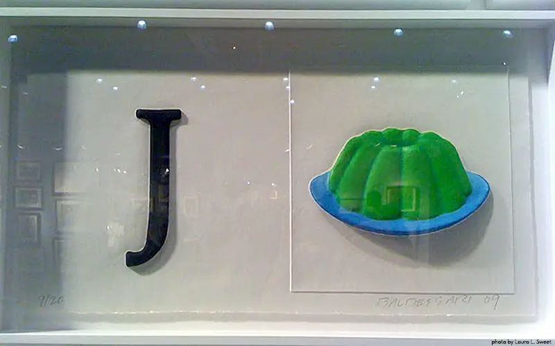 John Baldessari, Learning To Read (detail) at the LA Art Show, photo: Laura Sweet