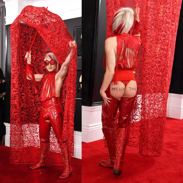 ricky rebel red carpet impeach this