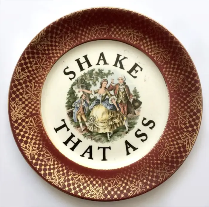 MC Marquis Irreverent Artworks shake that ass plate