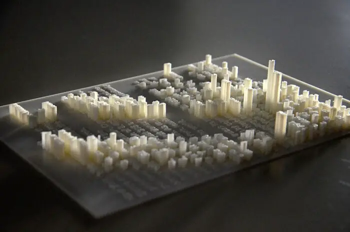 3D printed textscapes