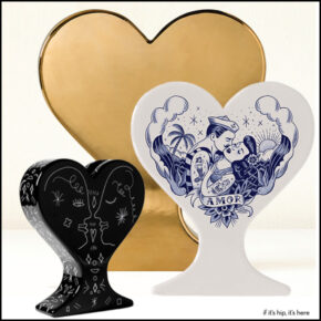Artist Designed & Decorated Heart Shaped Vases: The TotCor Project
