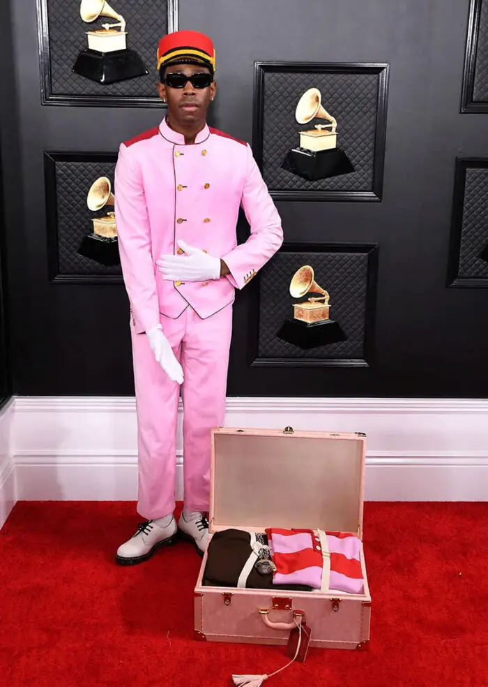 tyler the creator red carpet grammys