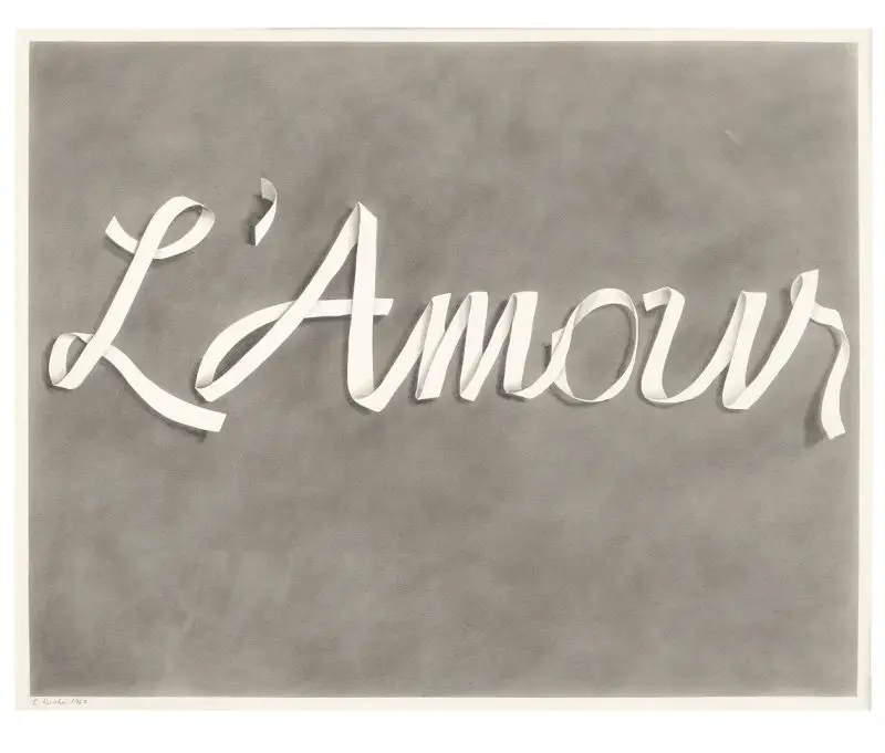 Ed Ruscha, L’AMOUR [#2], 1967