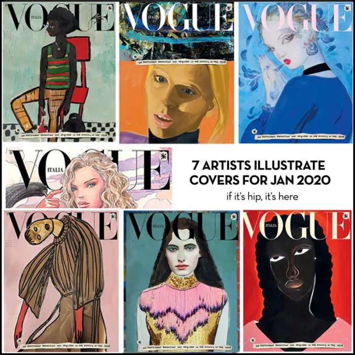 Read more about the article No Photoshoot Required: Vogue Italia’s 7 Illustrated Jan 2020 Covers