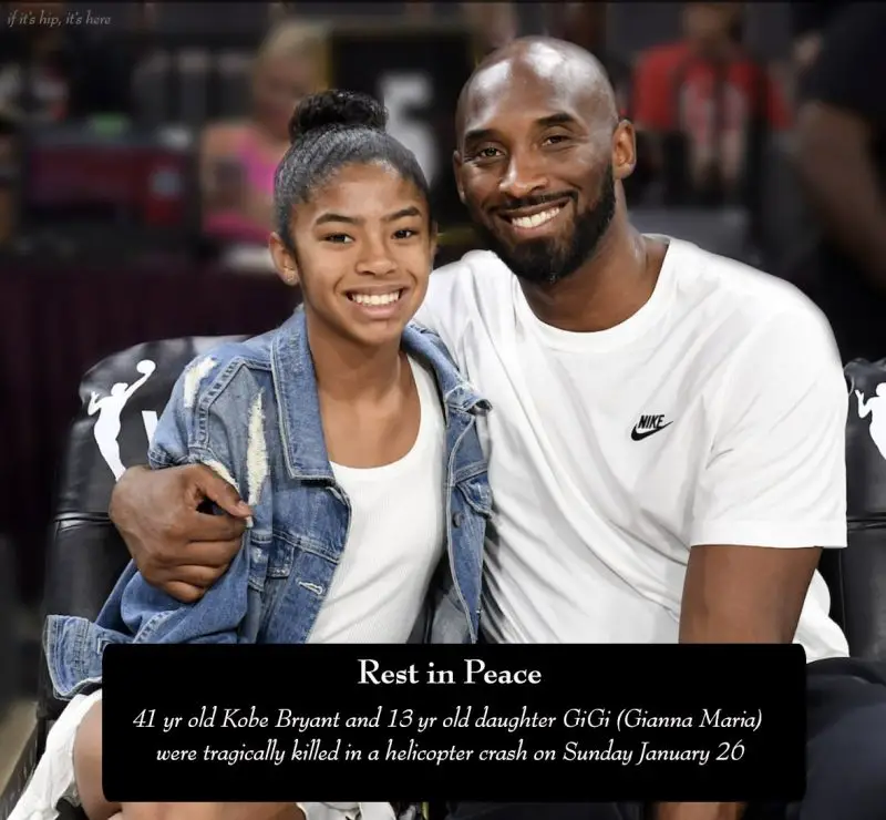 Kobe Bryant with 13 year old daughter Gigi