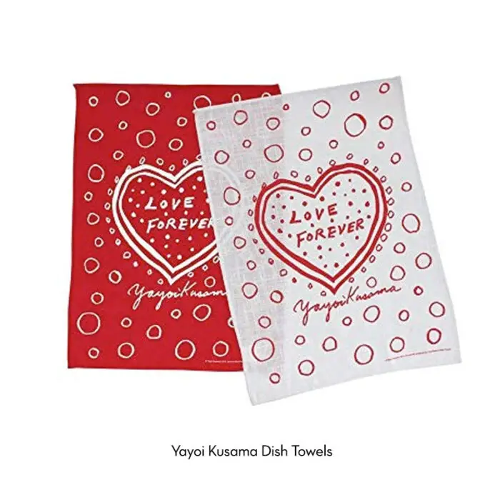 yayoi kusama tea towels