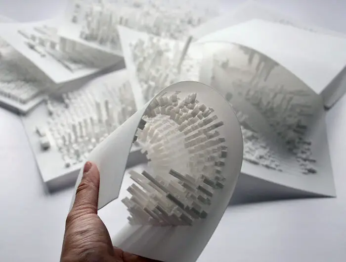 3D printed extruded typography