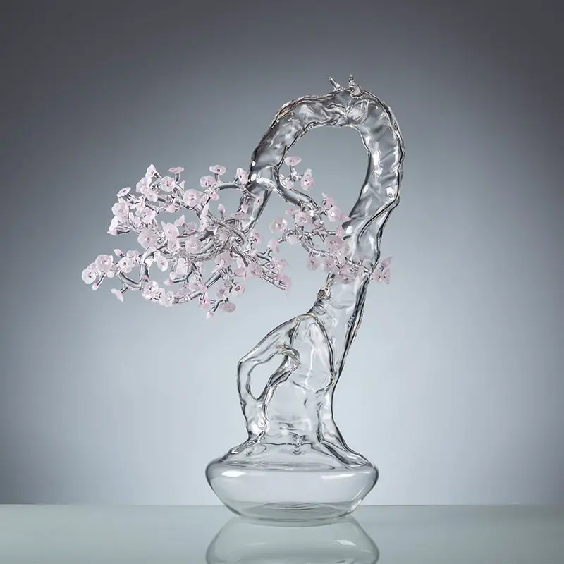 glass blown bonsai tree