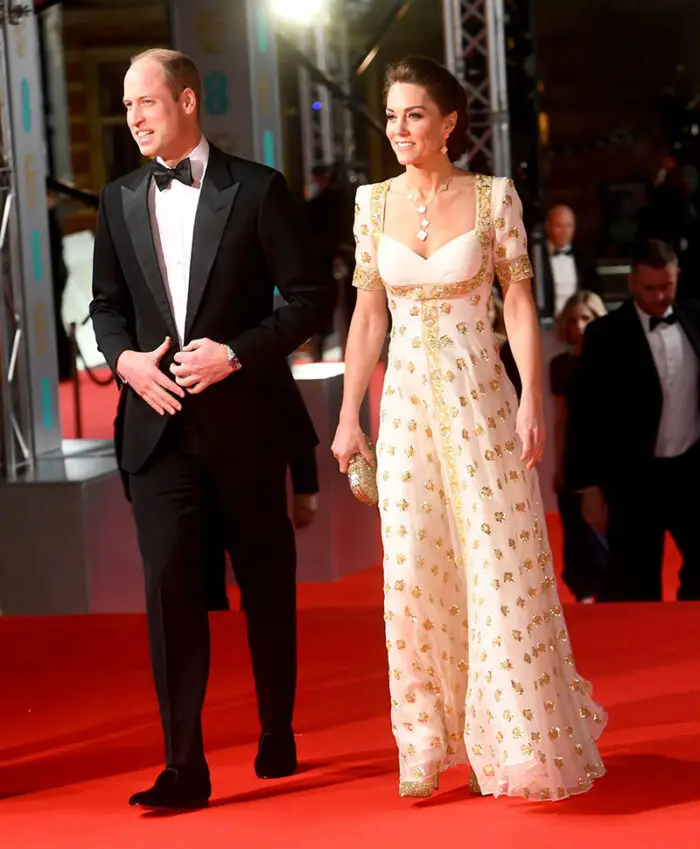 Prince William, Duke of Cambridge and Catherine, Duchess of Cambridge in Alexander McQueen