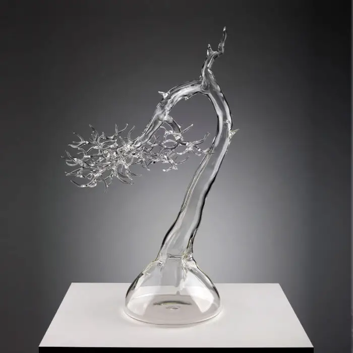 glass blown bonsai trees