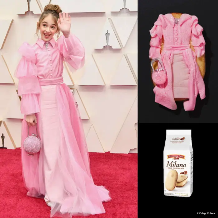 Julia Butters in Christian Siriano cookie dress