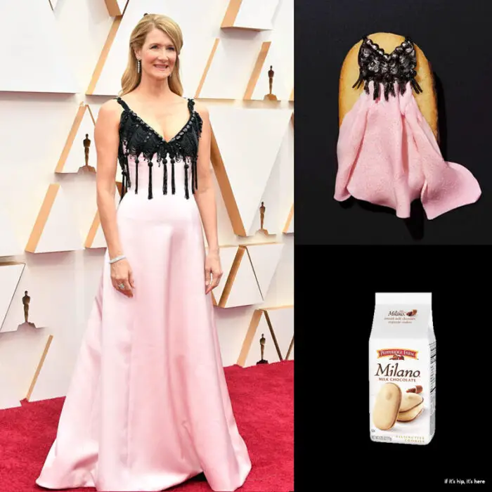 Laura Dern in Armani and cookie