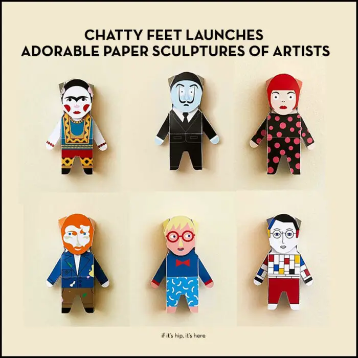 chatty feet paper artist sculptures