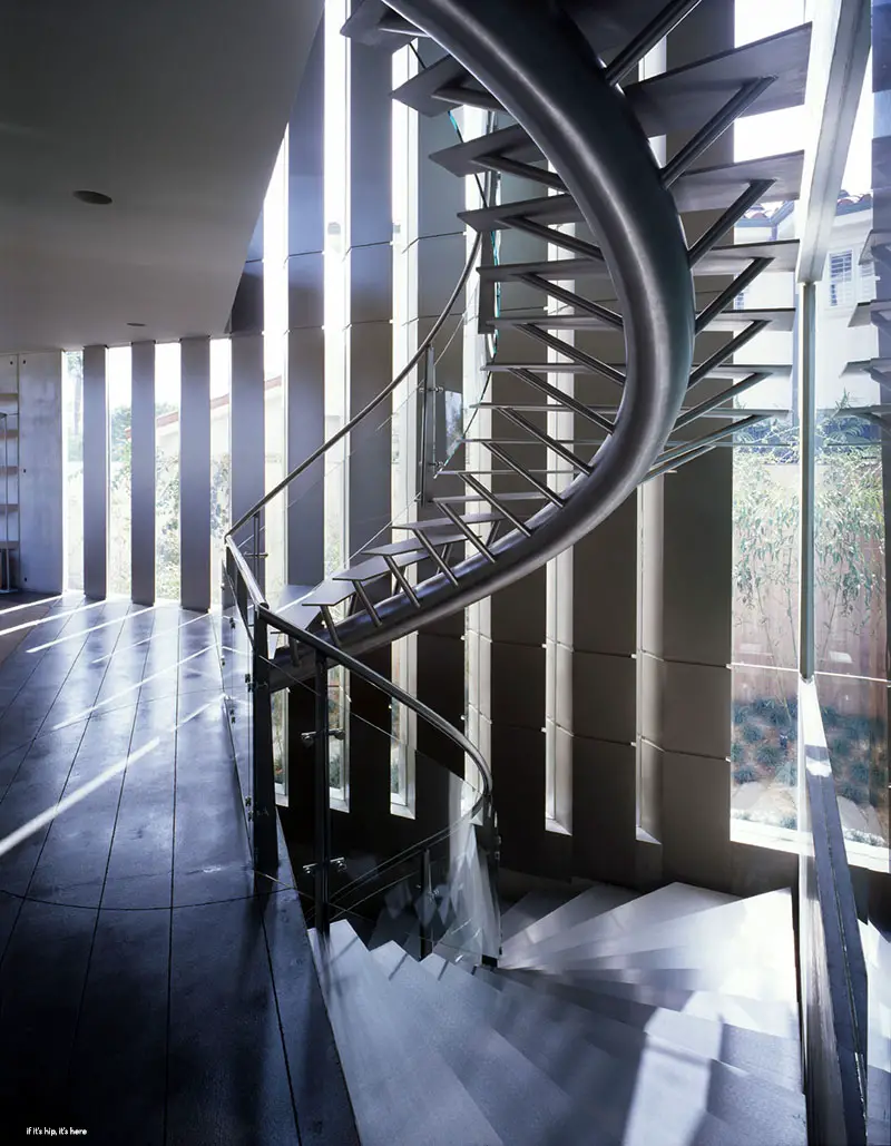 metal spiral staircase