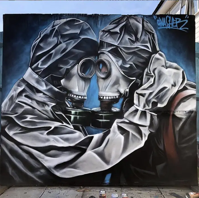 Gnasher, Royston, UK mural