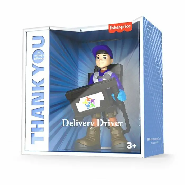 delivery driver thank you hero doll
