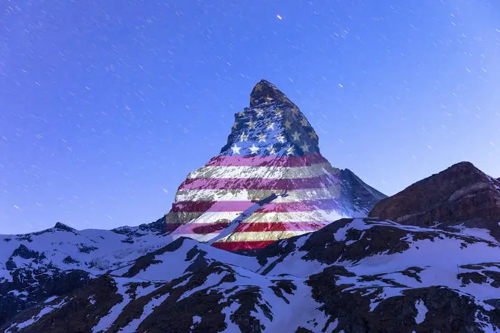 zermatt matterhorn light projection