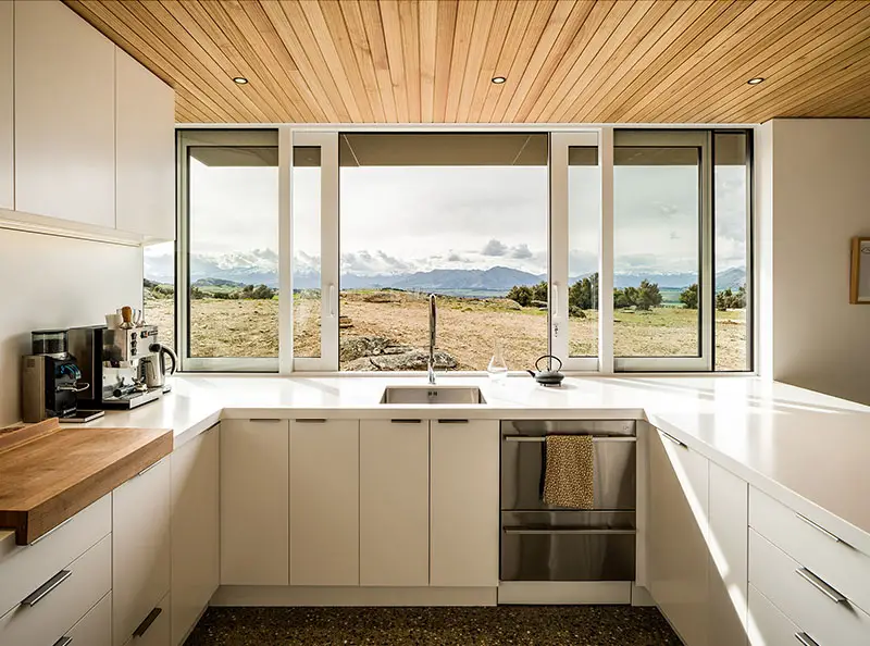 kitchen in wedge house