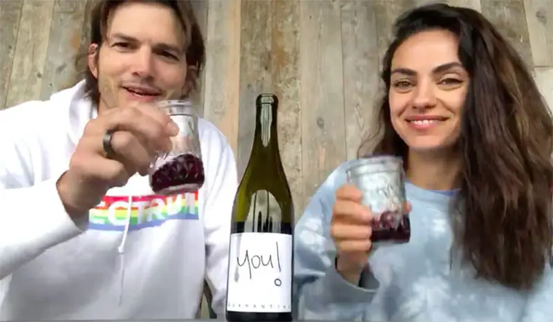 Ashton and Mila Quarantine Wine
