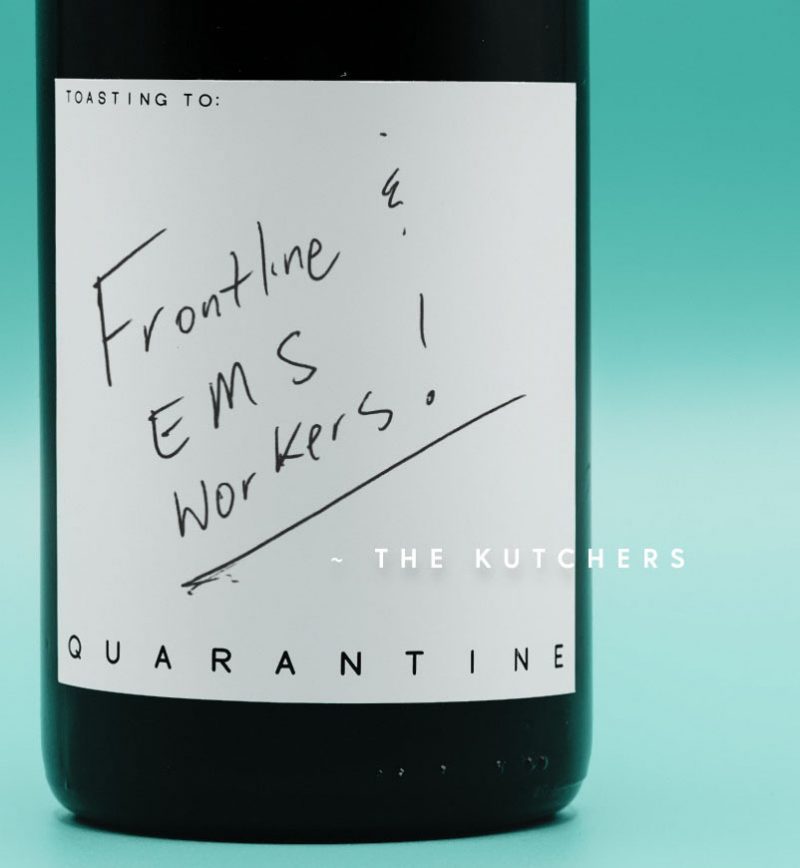 quarantine wine label