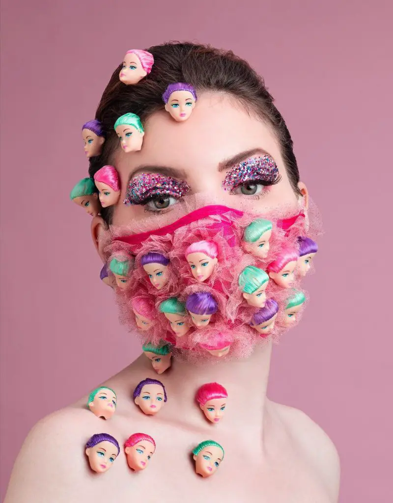 Barbie heads mask