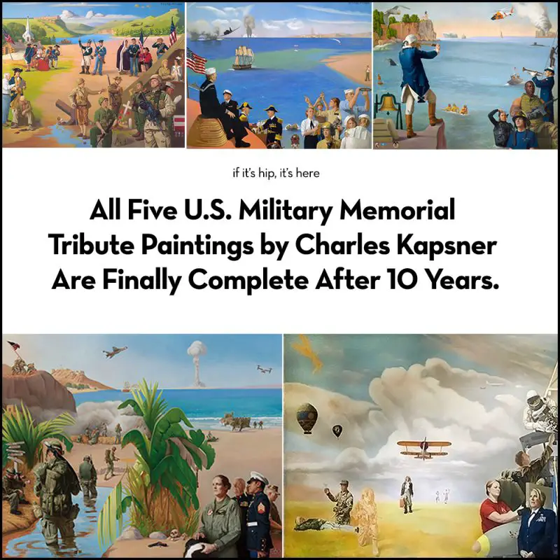 U.S. Military Memorial Tribute Paintings