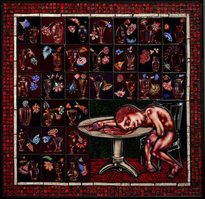The Florist 2017 made of stained glass
