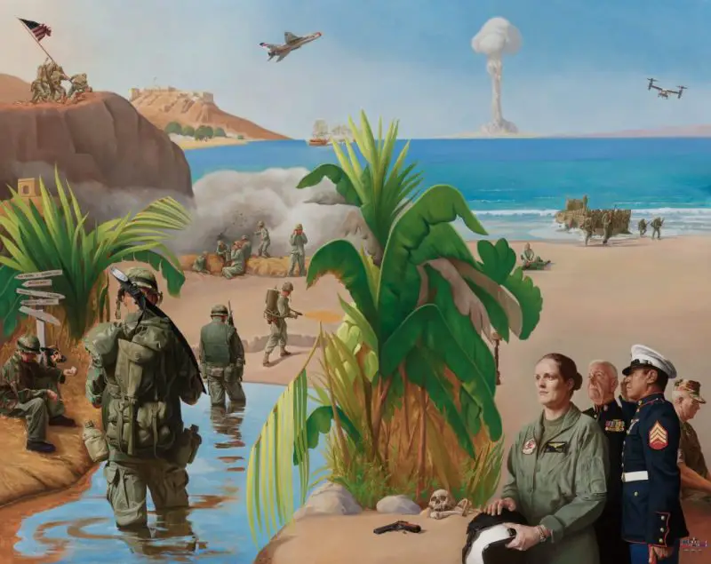 United States Marine Corps Tribute painting