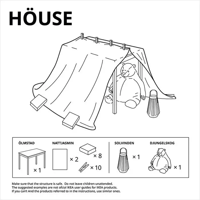 IKEA forts for kids