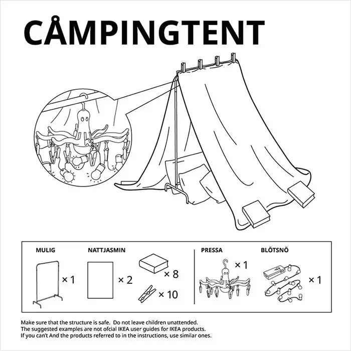 IKEA Quarantine Kids Forts