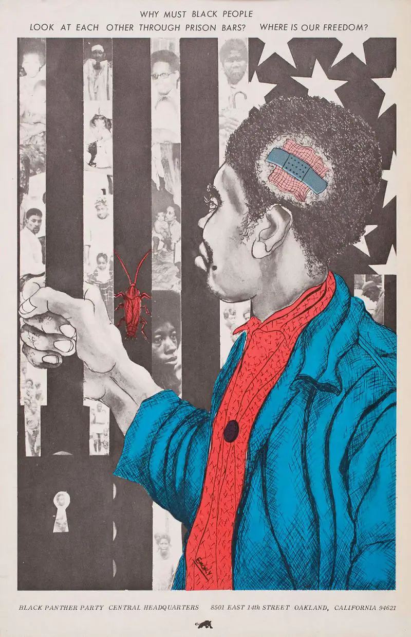 Why Must Black People Look At Each Other Through Prison Bars poster