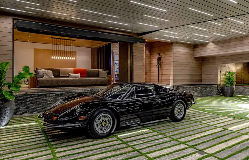 car gallery at private residence