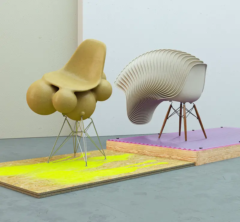 Eames Chairs fiberglass sculpts